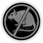 Funny NO RATS Black Ops Hard Hat Sticker | Safety Helmet Rat Decal Label Bossman