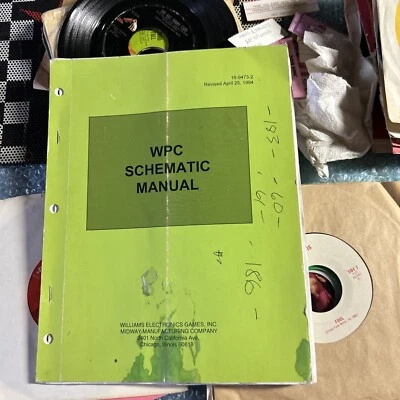 original WPC Schematic Williams 16-9473-2  Pinball arcade game manual Flintstone - Image 1 of 4