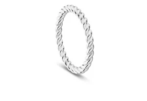 1x333 Gold Trauring Memoryring Weißgold Zopfring.Alliancering.Neuer Ring+Etikett - Bild 1 von 5