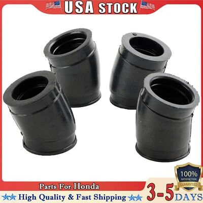 4PCS Intake Manifold Insulator Carb Boots For Honda CB 750 Four K0 K1 K2-K6 F07 - Image 1 of 4