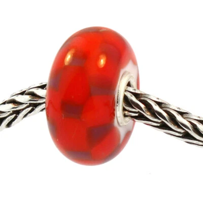 Auténtico ajedrez Trollbeads Glass 61369 rojo/púrpura *0 RETIRADO Foto 1 de 3