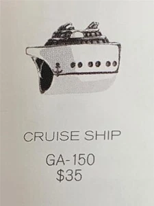 Neu Chamilia KREUZFAHRTSCHIFF Sterlingsilber Charm Perle GA-150 $35 Reise Ozean Reise - Bild 1 von 6
