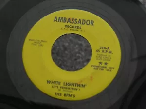 25 AMBASSADOR 214 GARAGE ROCK THE RPM'S DOWN WHITE LIGHTNIN DANA KING BUZZ CASON - Picture 1 of 5