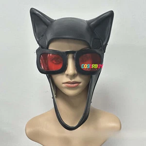 Superhero Batman Catwoman Selina Kyle Cosplay Mask Headgear Glasses Halloween - Picture 1 of 12