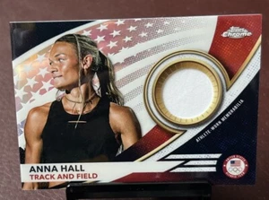 2024 Topps Chrome US Olympics - ANNA HALL *Team USA Memorabilia Pieces Relic* - Picture 1 of 2