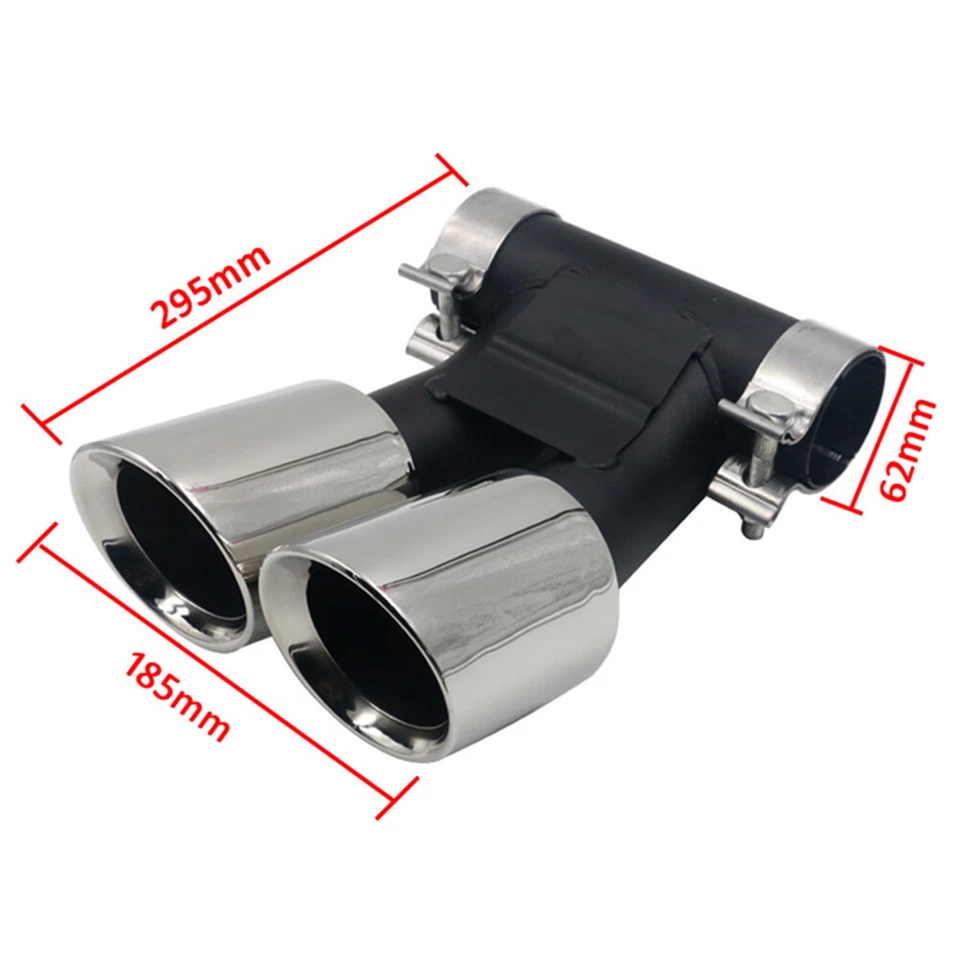 Punta silenciadora tubo de escape de acero inoxidable para Porsche Boxster 718 Cayman 987 2008-2014 Foto 1 de 4