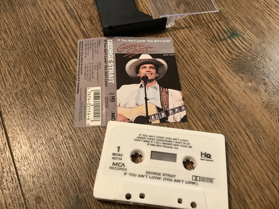 George Strait IF YOU AIN"T LOVIN' YOU AIN'T LIVIN' Cassette 1988 MCA Used Fun - Image 1 of 1