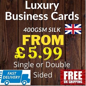 400gsm Custom Luxury Business Cards Silk Printed Original Full Colour Both Sides