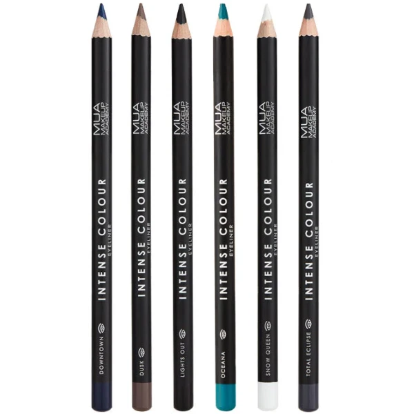 MUA Intense Colour Eye Liner Pencil Choose Shade Black Navy Blue Turquoise White - Image 1 of 1