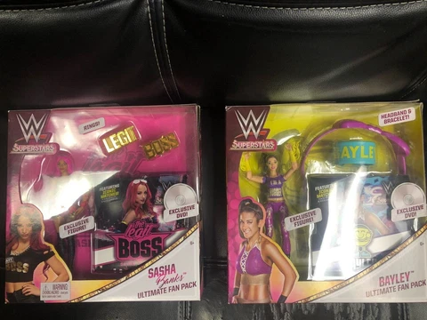 WWE Superstars Sasha Banks and Bayley Ultimate Fan Pack (Set of 2) Cover