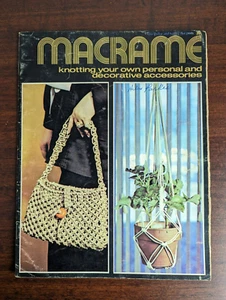 Vintage Macrame Knotting Personal Decorative Accessories Book Pattern 1971 - Picture 1 of 14
