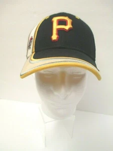 Pittsburgh Pirates Cap Hat New Era Embossed Curved Brim Adjustable Black Yellow - Picture 1 of 11