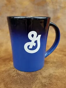 Taza de té de café publicitaria General Mills "G" azul/blanco - Imagen 1 de 4