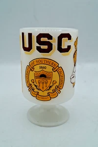 VINTAGE USC VS NOTRE DAME ROSEBOWL ROSE BOWL VETRO LATTE 26 NOVEMBRE 1955 - Foto 1 di 6