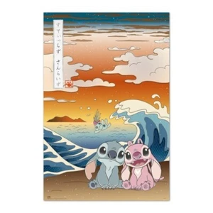 Poster Lilo & Stitch - Japan - The Great Wave 91,5x61cm NEU 59847 ge - Imagen 1 de 1