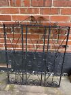 Metal Garden Gate Black Wrought Iron, To Fit 91 Cm Wide Opening