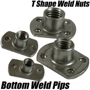 M4 M5 M6 M8 M10 Carbon Steel Tee Spot Slab Based T Shape Nuts Bottom Welded Pips - Picture 1 of 2