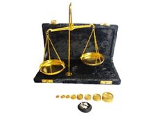 Old Traditional Goldsmith Weight Justice showpiece Brass Weighing Scale Balance
