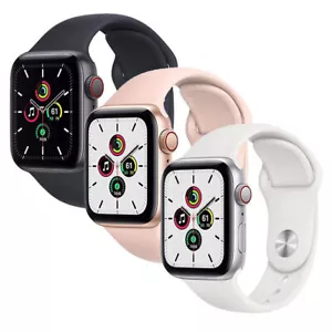 Apple Watch Series SE GPS + celular (desbloqueado) 40 mm 44 mm banda deportiva - bueno - Imagen 1 de 8