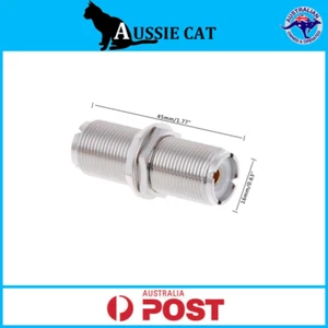 Premium Pl259 UHF SO239 Female-Female Nut Bulkhead Panel Mount Adapter Connector - Picture 1 of 1