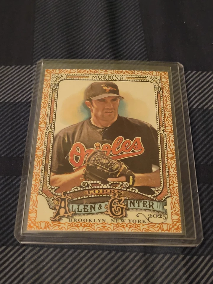 Tarjeta filigrana naranja Mike Mustina 2025 Topps Allen & Ginter 22/25 Orioles Foto 1 de 1