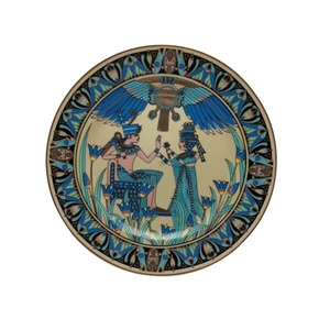 F.M. Plato de porcelana Thorne del rey Tut de Egipto & Co - Imagen 1 de 6