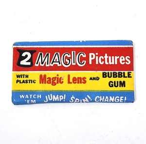 1955 Bowman "2 Magic Pictures" Unopened Bubble Gum Wax Pack - Picture 1 of 14