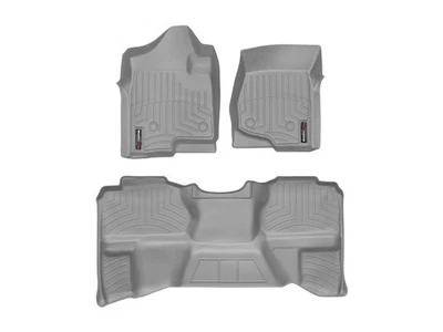 WeatherTech Floorliner для 2008-2013 GMC Sierra 1500 - 1-й и 2-й ряд, серый - Изображение 1 из 4