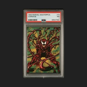 1993 Skybox Marvel Masterpieces Carnage #19 Near Mint PSA 7 Pop 25 - Bild 1 von 3