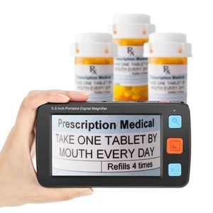 5.0 Inch Portable Digital Magnifier, 4X-32X Zoom Electronic Reading Aid with ... - Bild 1 von 8