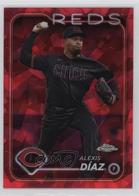 2024 Topps Chrome Sapphire Edition Red /5 Alexis Diaz Alexis Díaz #297 - Image 1 of 2