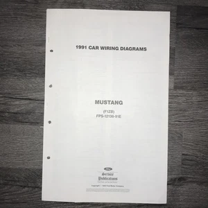 1991 Ford Mustang Electrical Wiring Diagrams Schematics Ford FPS-12136-92E - Picture 1 of 3