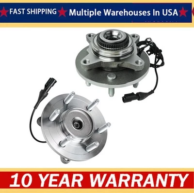 4WD Pair Front Wheel Bearing Hubs for 2004 -2008 Ford F-150 2003-2006 Expedition - Image 1 of 4