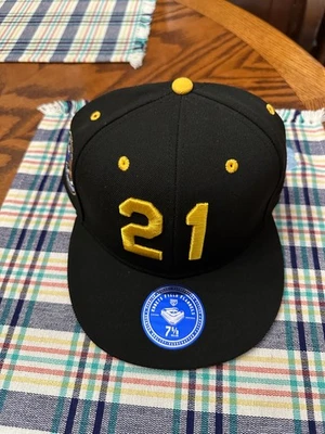 NWT NEW EBBETS FIELD PITTSBURGH PIRATES ROBERTO CLEMENTE HAT FITTED 7 5/8 - Image 1 of 4