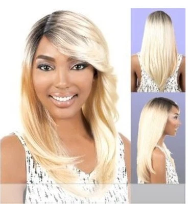 Peluca MOTOWN TRESS FLIP 4 Color Marrón NUEVO Cabello Recto Capas Claras Flequillo Foto 1 de 2