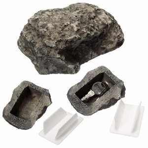 Hollow Hidden Fake Hidden Real Looking Hide A Key Rock Garden Stone Box Stash - Picture 1 of 14