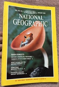 National Geographic January 1983, Rain forests, Wayana Indians, Washington - Imagen 1 de 3