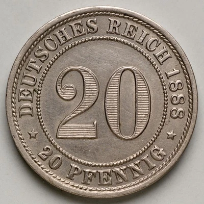 1888-E Germany 20 Pfennig - Image 1 of 2