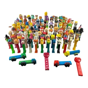 PEZ DISPENSERS -Lot of 120 Pieces Marvel, Simpsons, Vintage Xmas & Halloween GUC - Picture 1 of 11