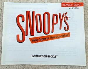 Snoopys Silly Sports Spectacular NES-OP-USA (Nintendo NES) - NUR Anleitung - Top - Bild 1 von 4