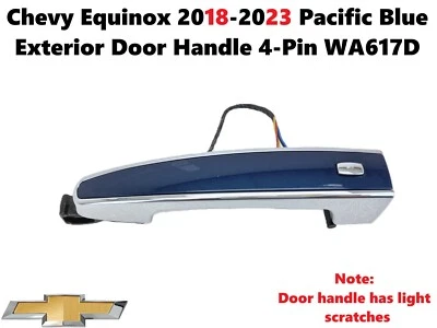 Manija de puerta exterior azul Pacífico Chevy Equinox 2018-2023 4 pines WA617D Foto 1 de 4