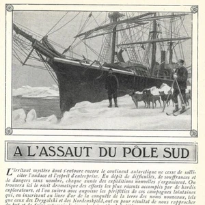 A l'assaut du Pôle Sud - - Article de presse 1905 - Picture 1 of 4