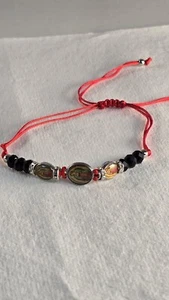 Jungfrau Maria verstellbares Armband Virgen de Guadalupe Pulsera rot Schutz - Bild 1 von 4