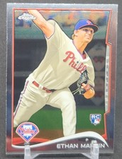 2014 Topps Chrome Baseball Ethan Martin Rookie Card #128 Philadelphia Phillies