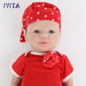 IVITA 19"" Silicona Completa Bebé Renacida Niña No Vinilo Muñeca Recién Nacida Niño Regalo - Imagen 1 de 12