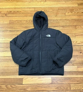 The North Face Black Jacket Youth Size Large (12) Full Zip Hooded Coat - Picture 1 of 4