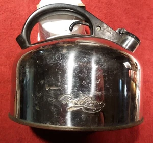 RevereWare 1801 Copper & Stainless Steel Whistling Tea Kettle. 2 Qt. C89C, Korea - Picture 1 of 4