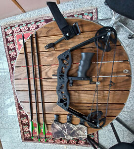 Mini Compound Bow Set 35lbs Sight Right Left Hand Archery Hunting Auction 99p NR