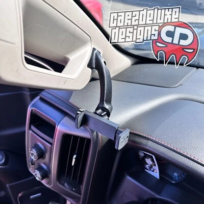 Custom phone mount for Silverado 2015-2019 2500 3500 grab handle only - Image 1 of 4