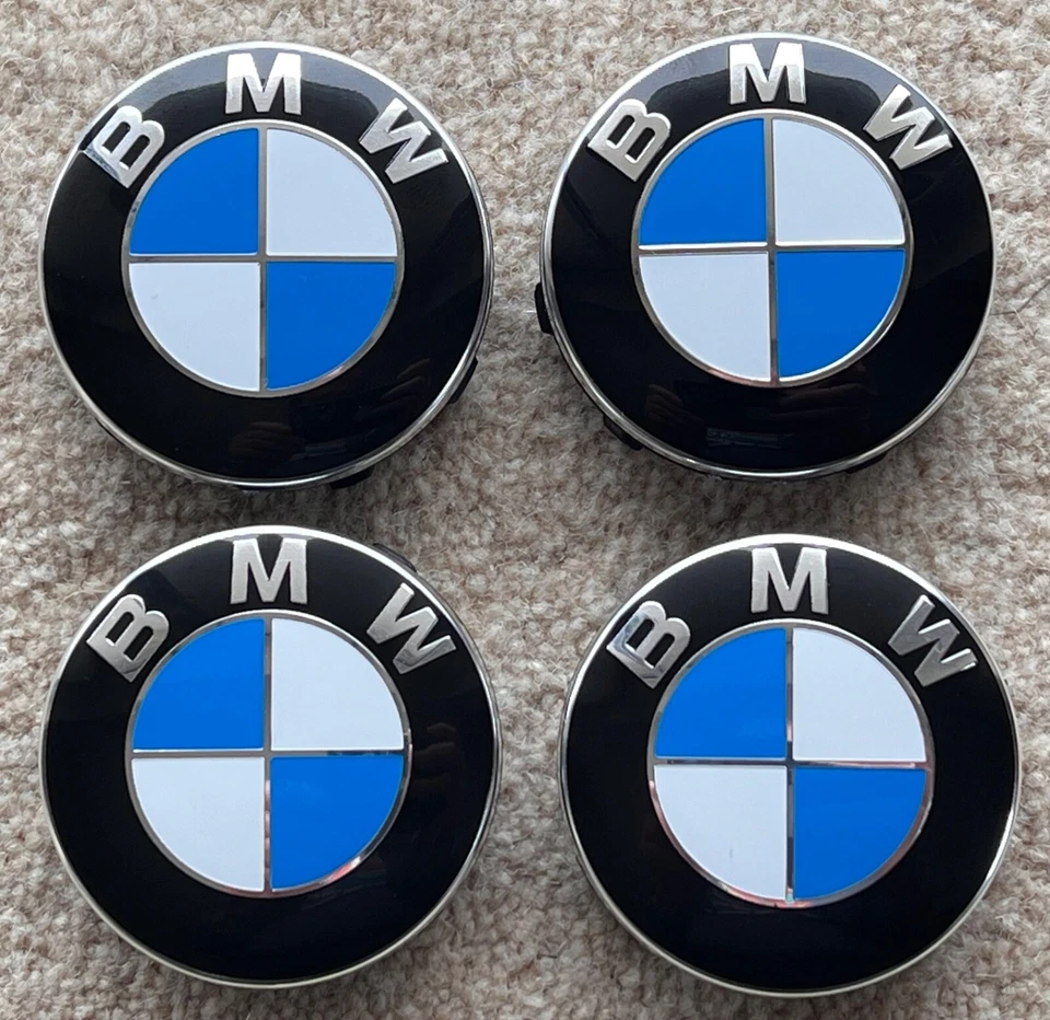 4X  ORIGINAL 56MM FOR BMW ALLOY WHEEL CENTER CAPS GENUINE G SERIES G20 G30 - Image 1 of 2